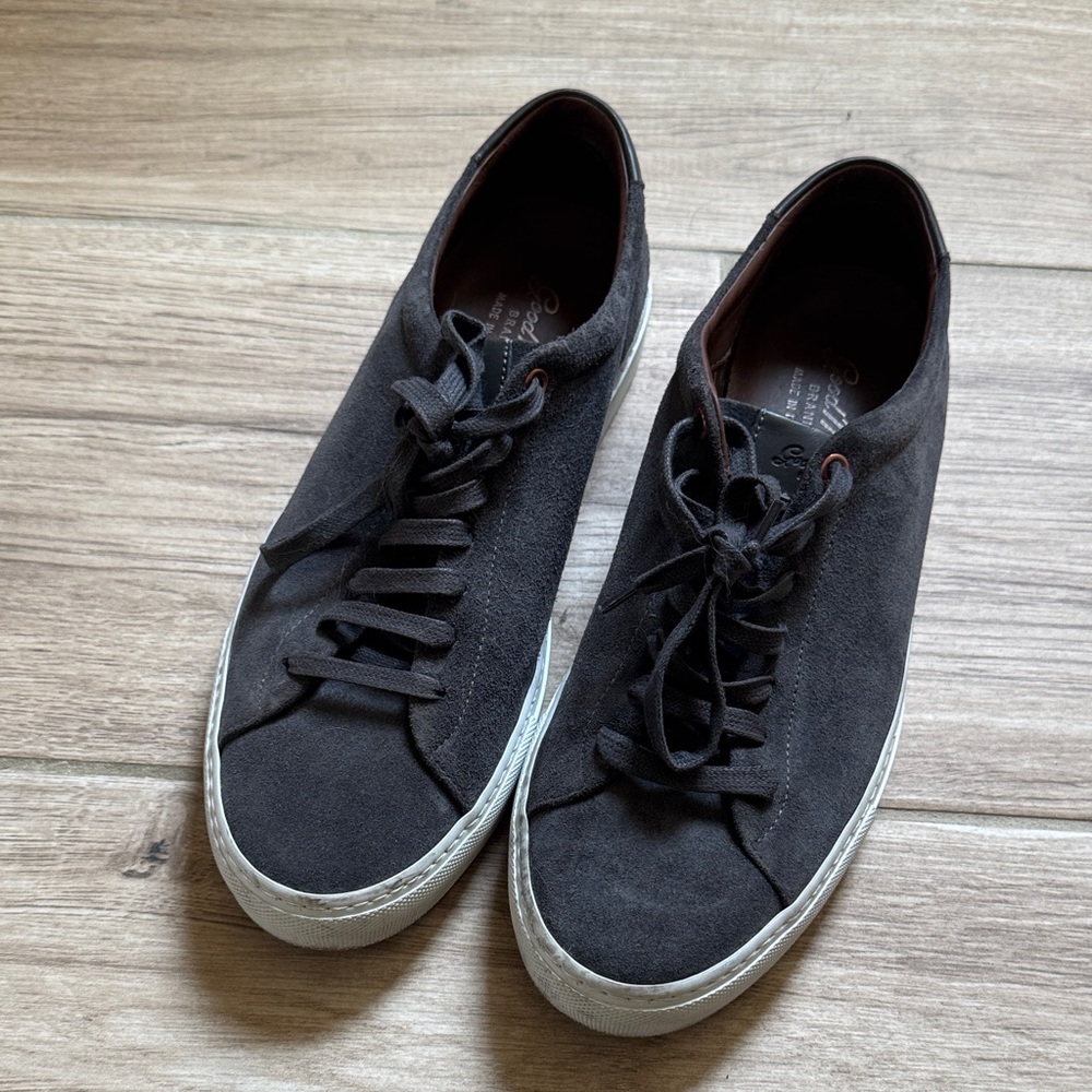 Men's Charcoal Suede Sneakers